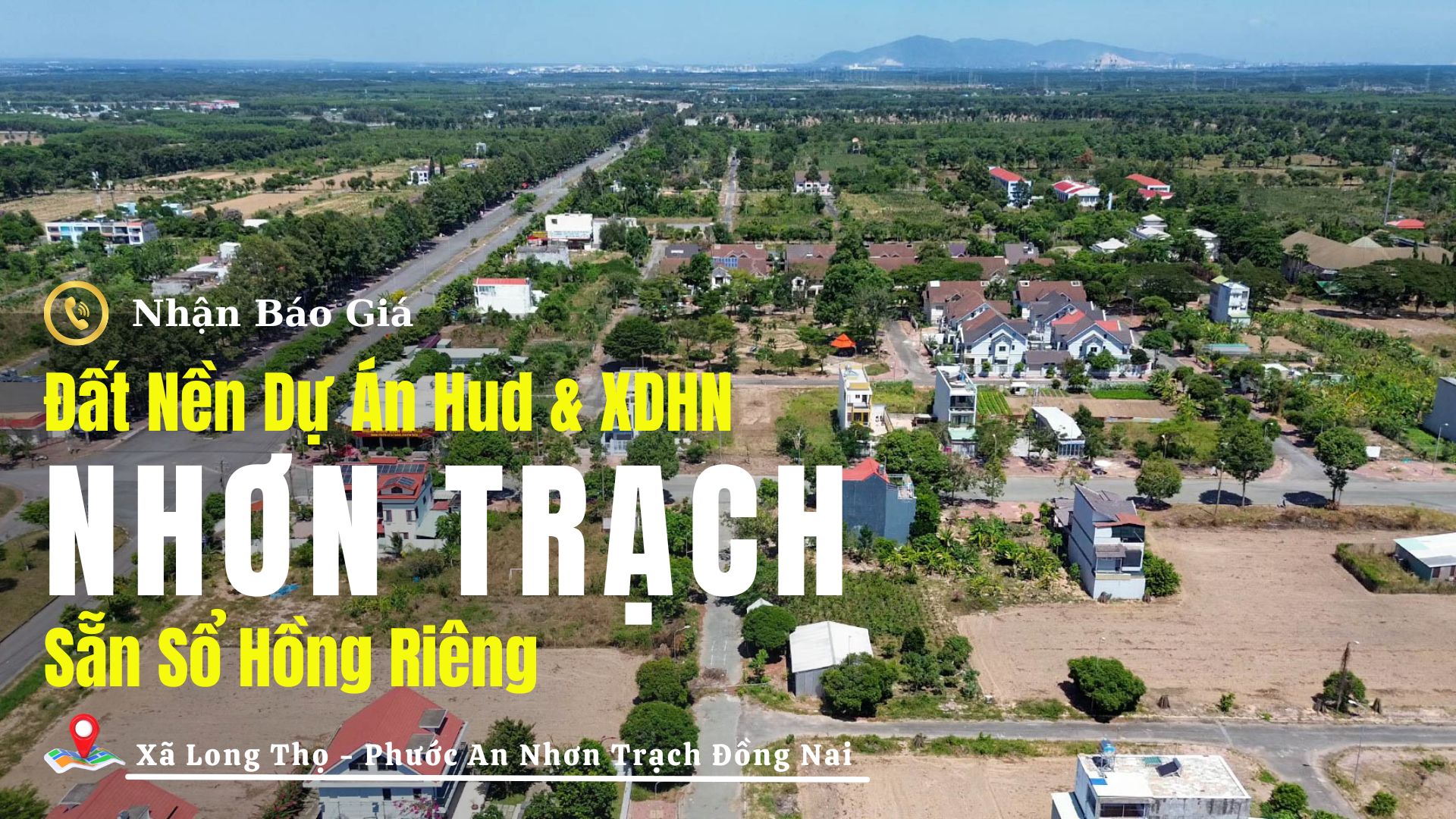 Bán nền đất mặt tiền đường Lê Hồng Phong dự án HUD Nhơn Trạch Đồng Nai - Ảnh 1